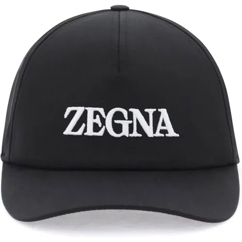 Caps,Baseballkappe mit Logo-Stickerei - Ermenegildo Zegna - Modalova