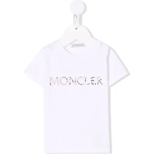 Baby SS T-Shirt, 002 Weiß Moncler - Moncler - Modalova