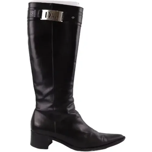 Pre-owned Leather boots , female, Sizes: 4 UK - Dior Vintage - Modalova