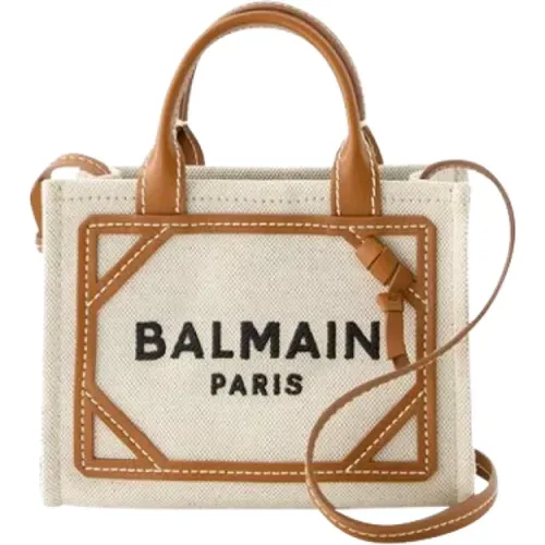 Canvas handbags , female, Sizes: ONE SIZE - Balmain - Modalova