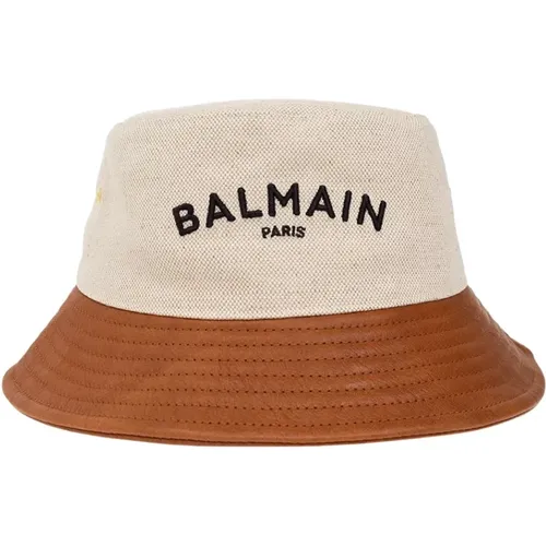 Bucket Hat mit Logo , unisex, Größe: S - Balmain - Modalova