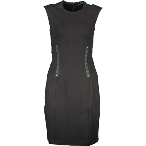 Schwarzes Ärmelloses Kleid mit Rückenreißverschluss , Damen, Größe: L - Guess - Modalova