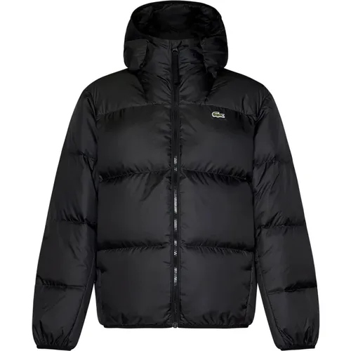 Hooded Down Jacket , male, Sizes: L, XL - Lacoste - Modalova