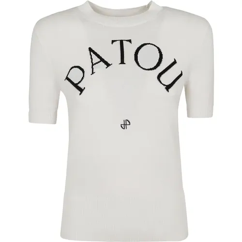 Weiße T-Shirts & Polos für Frauen , Damen, Größe: L - Patou - Modalova
