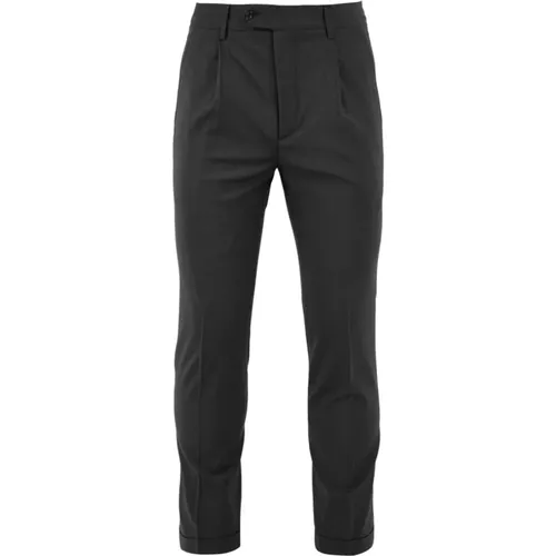 Anthracite Trousers with Gemini 10 Style , male, Sizes: M - Daniele Alessandrini - Modalova