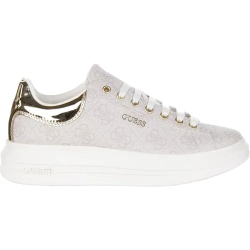 G Trainers Ivory Women Lace-Up , female, Sizes: 5 UK, 6 UK, 8 UK, 3 UK - Guess - Modalova