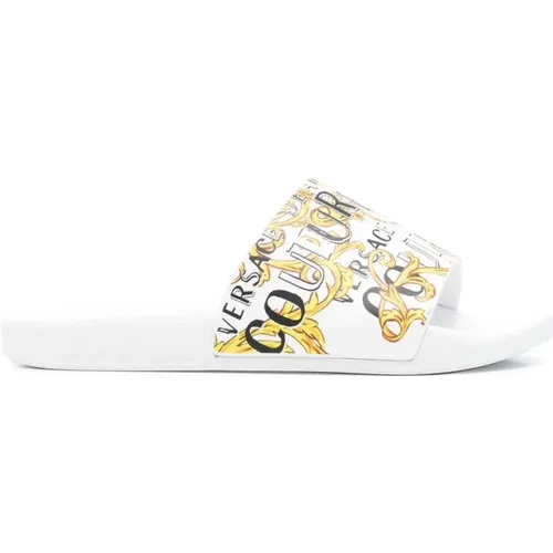 PU Slider Sandals , female, Sizes: 2 UK - Versace Jeans Couture - Modalova