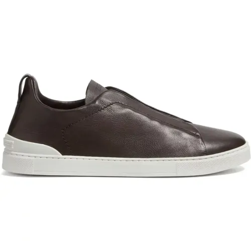 Triple Stitch Sneakers , male, Sizes: 9 1/2 UK, 8 1/2 UK - Ermenegildo Zegna - Modalova