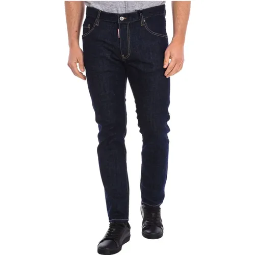 Straight Cut Long Pants , male, Sizes: 2XL, 3XL, XL, L, XS - Dsquared2 - Modalova