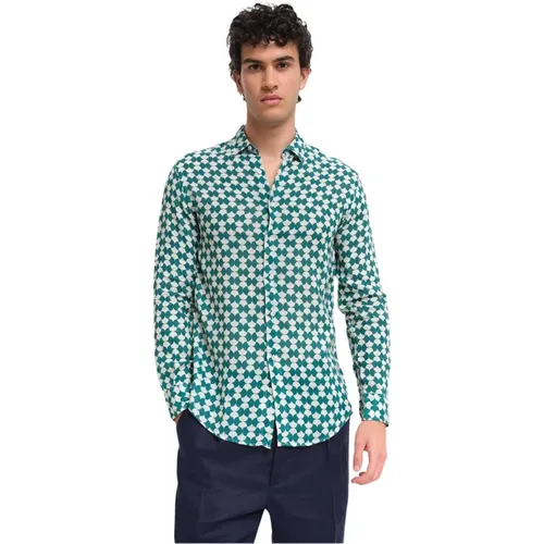 Summer Linen Shirt , male, Sizes: XL, S, 2XL, M, L - Peninsula - Modalova