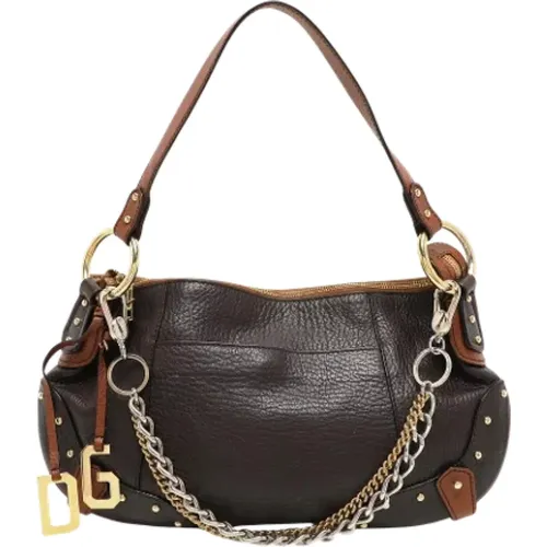 Pre-owned Leather shoulder-bags , female, Sizes: ONE SIZE - Dolce & Gabbana Pre-owned - Modalova