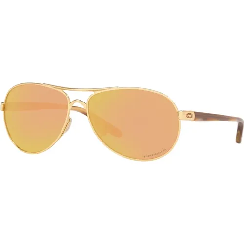 Feedback Sunglasses Polished Gold Prizm Rose , female, Sizes: 59 MM - Oakley - Modalova