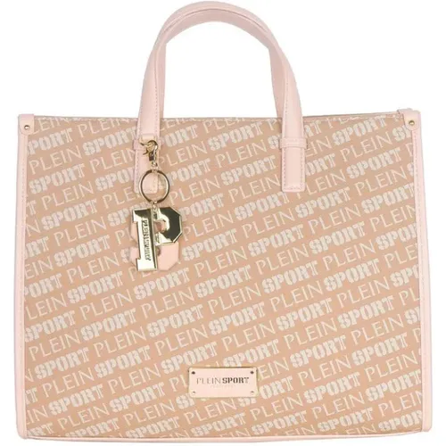 Pastellrosa Shopping Bag mit Schultergurt - Plein Sport - Modalova