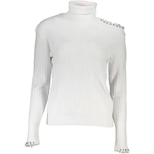 Turtleneck Cotton Sweater Contrast Details , female, Sizes: S, XS, M - PATRIZIA PEPE - Modalova