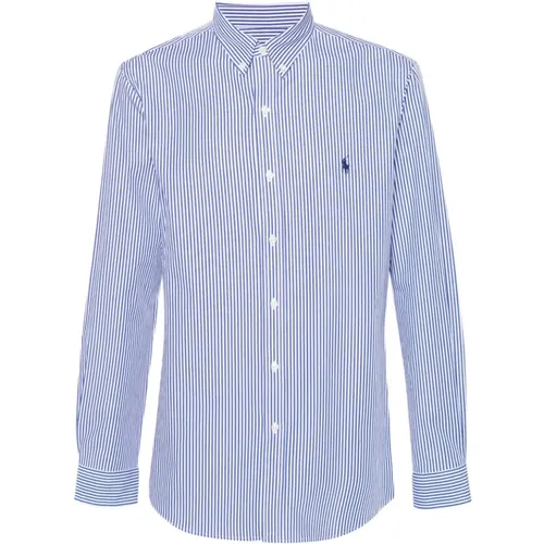 Blue Long Sleeve Sport Shirt , male, Sizes: 2XL, L, XL - Ralph Lauren - Modalova