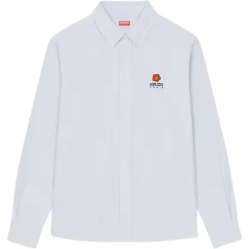 Boke Flower Patch Oxford Shirt , male, Sizes: 2XL, S, L, M, XL - Kenzo - Modalova