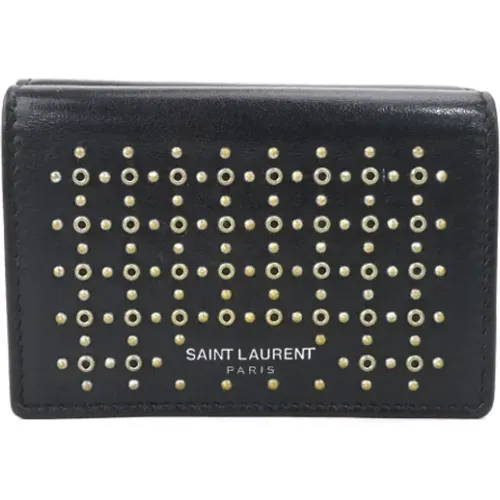 Pre-owned Leather wallets , female, Sizes: ONE SIZE - Saint Laurent Vintage - Modalova