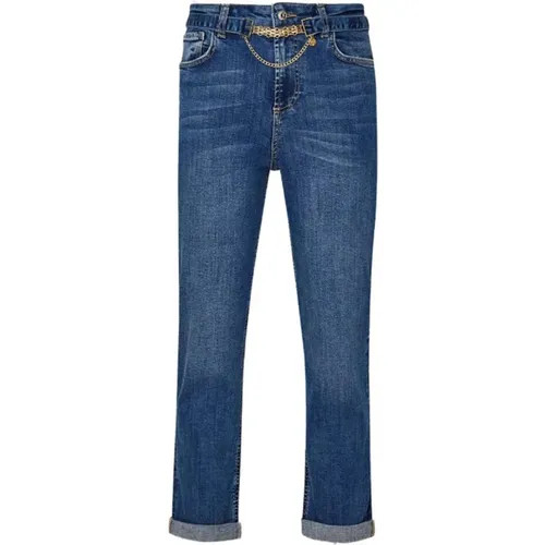 Cropped Denim Jeans , female, Sizes: W27, W29, W31, W30, W32, W33, W26 - Liu Jo - Modalova
