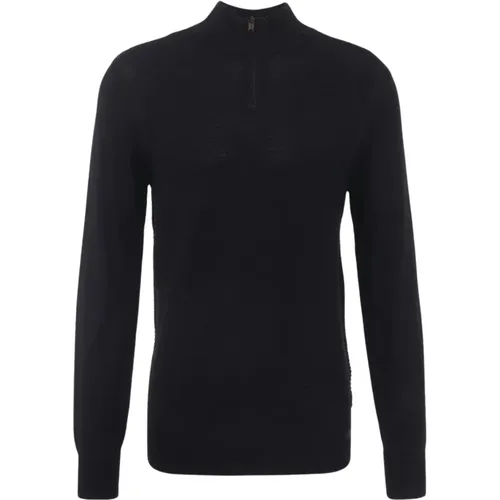 Turtle Zip Sweater , male, Sizes: L, S, M, XL - Genti - Modalova