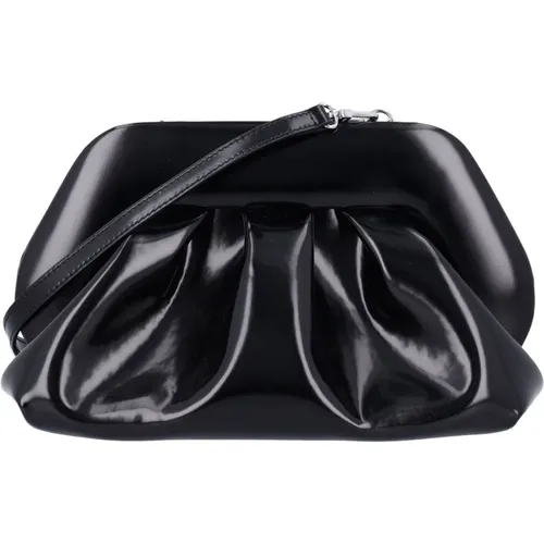 Schwarze Vegane Stoff Clutch Handtasche - THEMOIRè - Modalova