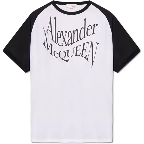 Skull T-shirt , male, Sizes: XL, S, L, M - alexander mcqueen - Modalova