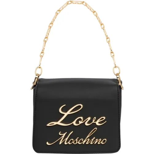 Signature Shoulder Bag with Logo , female, Sizes: ONE SIZE - Love Moschino - Modalova