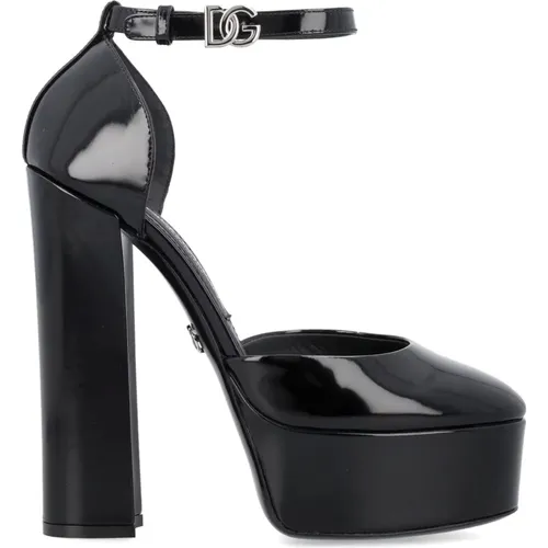 Ankle Strap Pump Platform , female, Sizes: 5 1/2 UK - Dolce & Gabbana - Modalova