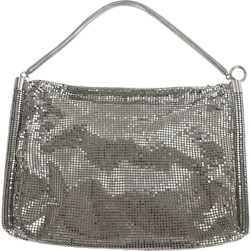 Metallic Pixel Tube Shoulder Bag , female, Sizes: ONE SIZE - Paco Rabanne - Modalova