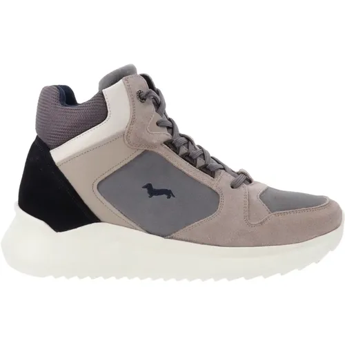 Herren Sneakers aus Leder und Stoff , Herren, Größe: 40 EU - Harmont & Blaine - Modalova