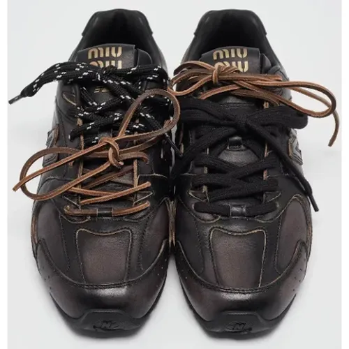 Pre-owned Leder sneakers - Miu Miu Pre-owned - Modalova