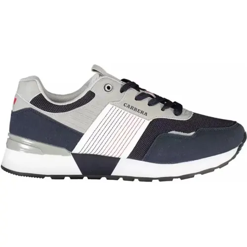 Blaue Sneakers mit Kontrastdetails , Herren, Größe: 44 EU - Carrera - Modalova