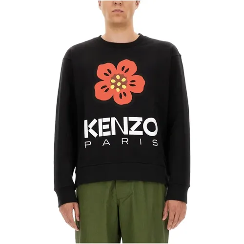 Blumiges Boke Sweatshirt , Herren, Größe: L - Kenzo - Modalova