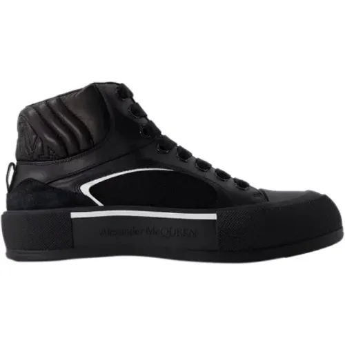 Leather sneakers , male, Sizes: 7 UK, 5 UK, 6 UK - alexander mcqueen - Modalova