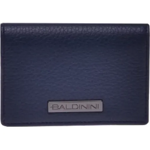 Olive green woven leather wallet , male, Sizes: ONE SIZE - Baldinini - Modalova