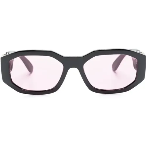 Ve4361 Gb184 Sunglasses , male, Sizes: 53 MM - Versace - Modalova