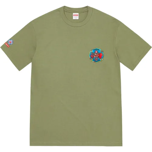 Limited Edition Engine 9 Tee Light Olive , male, Sizes: M, L, XL - Supreme - Modalova