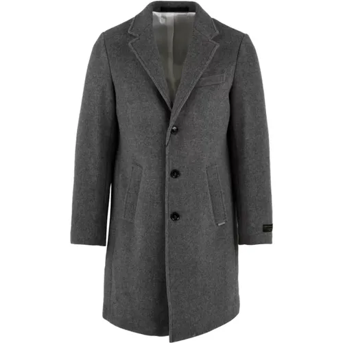 Classic Long Wool Coat with Comfortable Pockets and Back Slit , male, Sizes: L, 2XL - Liu Jo - Modalova