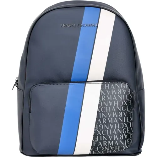 Blauer Color Block Urban Style Rucksack - Armani Exchange - Modalova