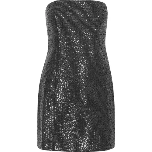 Black Twill Sequin Mini Dress , female, Sizes: XS, M - Rotate Birger Christensen - Modalova