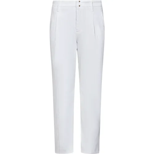 Chino Trousers with Front Pleats , male, Sizes: W31, W34, W33, W30, W38, W32, W36 - Incotex - Modalova