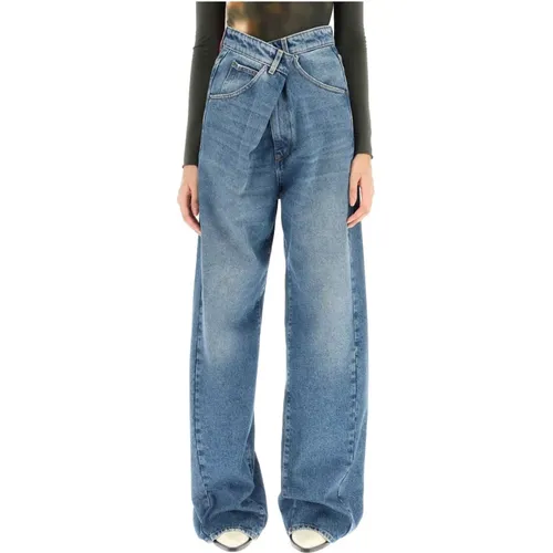 Ines Asymmetrische Jeans , Damen, Größe: W27 - Darkpark - Modalova