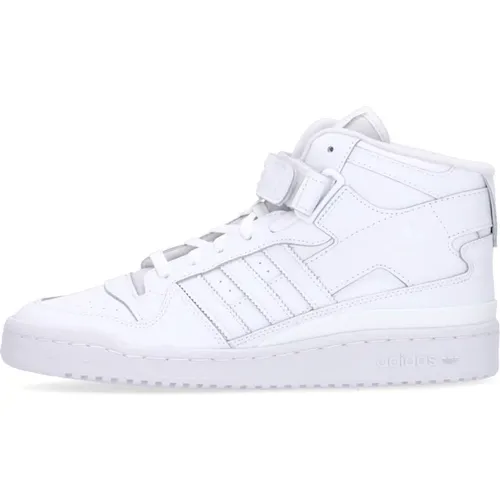 Forum Mid Basketball Schuh Weiß , unisex, Größe: 41 1/3 EU - Adidas - Modalova