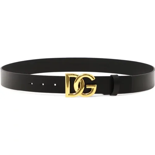 DG Gürtel - Echtes Leder , unisex, Größe: 100 CM - Dolce & Gabbana - Modalova