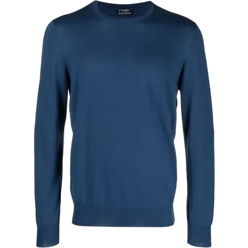 Pullover mit Rundhalsausschnitt , Herren, Größe: 2XL - Barba - Modalova