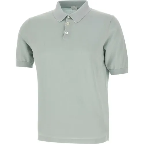 Men's Aqua Polo Shirt , male, Sizes: XL - Eleventy - Modalova