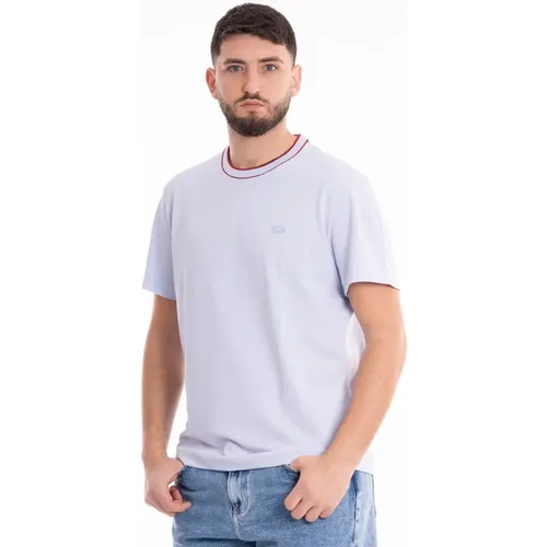 Herren Piqué Elastisches T-Shirt , Herren, Größe: 3XL - Lacoste - Modalova