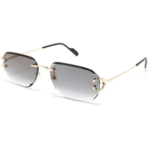Ct0468S 001 Sunglasses,CT0468S 004 Sunglasses,CT0468S 003 Sunglasses - Cartier - Modalova