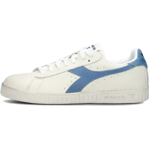 Retro Low Top Sneakers Blaue Akzente - Diadora - Modalova