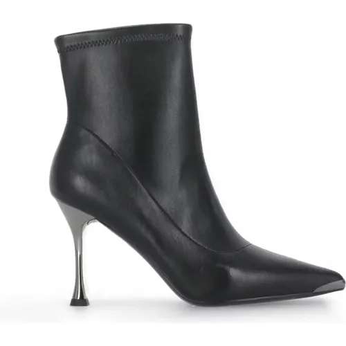 Schwarze Leder Stiletto Stiefel , Damen, Größe: 36 EU - Cult - Modalova