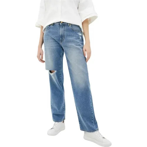 Gerades Jeans , Damen, Größe: W32 - Love Moschino - Modalova